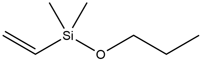 Silane, ethenyldimethylpropo?xy- 化学構造式