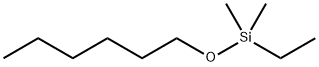 Silane, ethyl(hexyloxy)?dimethyl- 化学構造式