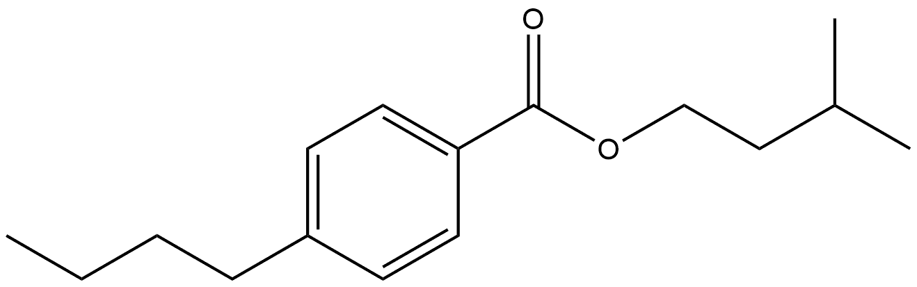 3-Methylbutyl 4-butylbenzoate Structure