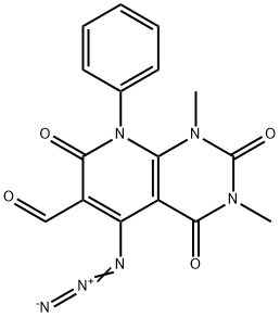 5-Azido-1,2,3,4,7,8-hexahydro-1,3-dimethyl-2,4,7-trioxo-8-phenylpyrido[2,3-d]pyrimidine-6-carboxaldehyde|