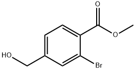 2-溴-4-(羟甲基)苯甲酸甲酯, 959632-35-0, 结构式