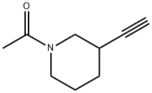 1-(3-ethynylpiperidin-1-yl)ethan-1-one Struktur