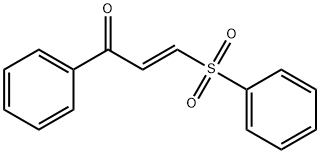 2-Propen-1-one, 1-phenyl-3-(phenylsulfonyl)-, (2E)- Struktur
