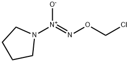 Pyrrolidine, 1-[(1Z)-2-(chloromethoxy)-1-oxidodiazenyl]-