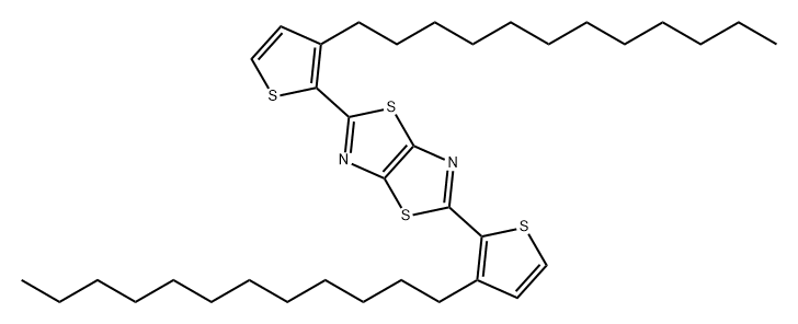 Thiazolo[5,4-d]thiazole, 2,5-bis(3-dodecyl-2-thienyl)- Structure