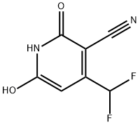 4-(Difluoromethyl)-1,2-dihydro-6-hydroxy-2-oxo-3-pyridinecarbonitrile,960353-91-7,结构式