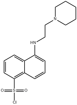 2-(N-piperidine)ethylamine-1-naphthyl-5-sulfonylchloride 结构式