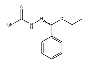 Benzenecarbohydrazonic acid, N-(aminothioxomethyl)-, ethyl ester 结构式