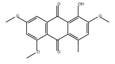 9,10-Anthracenedione, 1-hydroxy-2,5,7-trimethoxy-4-methyl- Structure