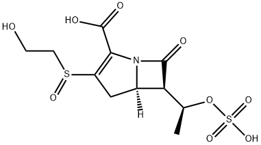 1-Azabicyclo[3.2.0]hept-2-ene-2-carboxylic acid, 3-[(2-hydroxyethyl)sulfinyl]-7-oxo-6-[(1S)-1-(sulfooxy)ethyl]-, (5R,6R)-|多酸霉素 C2