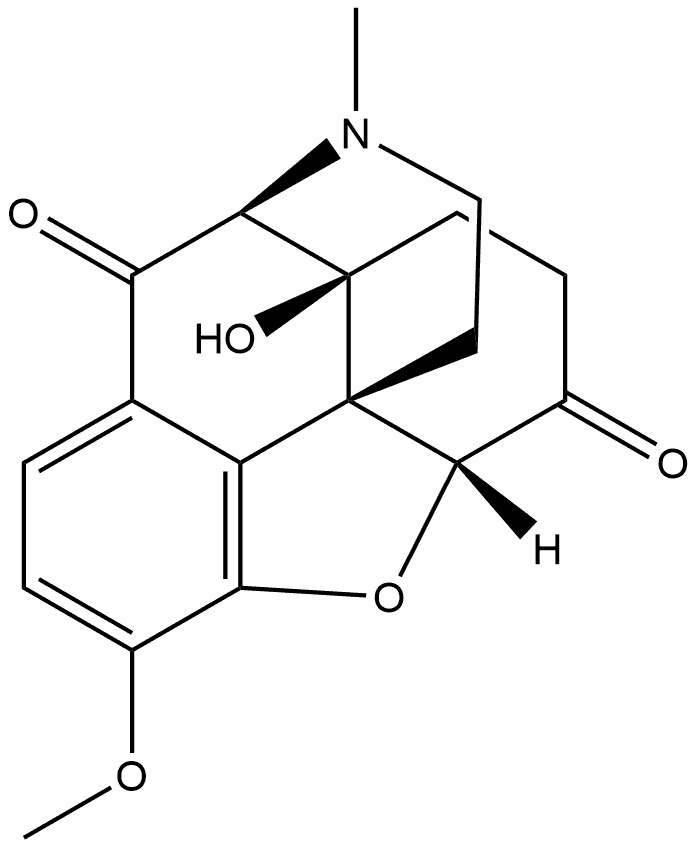 Morphinan-6,10-dione, 4,5-epoxy-14-hydroxy-3-methoxy-17-methyl-, (5α)-,96445-11-3,结构式
