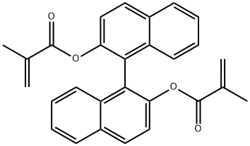 2,2'-二甲基丙烯酰氧基-1,1'-联萘,96499-45-5,结构式