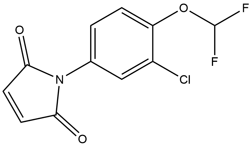 1-[3-Chloro-4-(difluoromethoxy)phenyl]-1H-pyrrole-2,5-dione Struktur