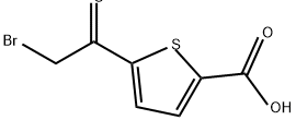 5-(2-溴乙酰基)-噻吩-2-羧酸 结构式