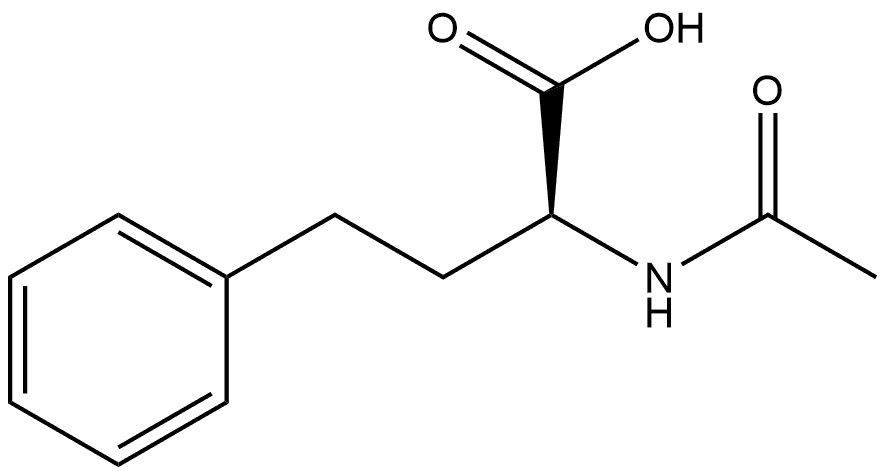 (2S)-2-acetamido-4-phenylbutanoic acid Struktur