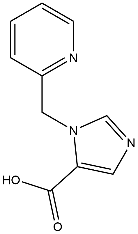 1-(2-Pyridinylmethyl)-1H-imidazole-5-carboxylic acid Struktur