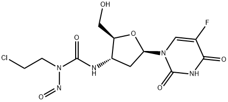 3'-(3-(2-chloroethyl)-3-nitrosoureido)-2',3'-dideoxy-5-fluorouridine|