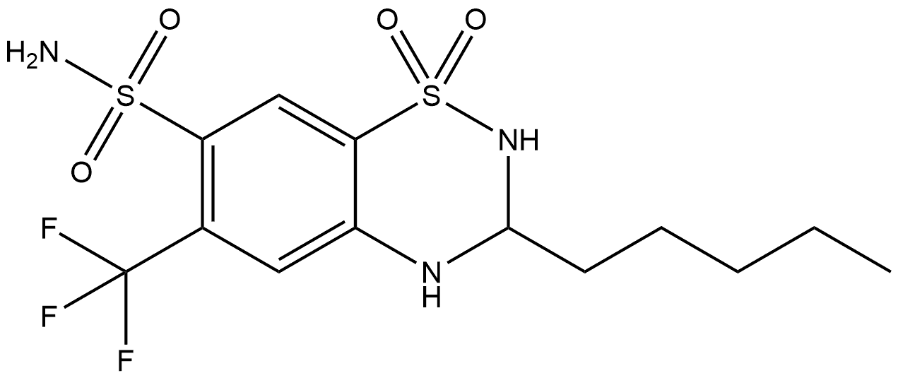 (+)-Penflutizide 结构式