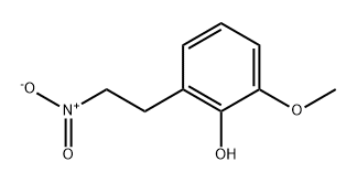 Phenol, 2-methoxy-6-(2-nitroethyl)- Structure