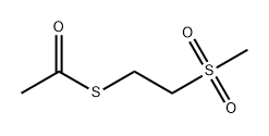 Ethanethioic acid, S-[2-(methylsulfonyl)ethyl] ester,96864-33-4,结构式