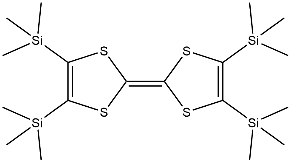 1,3-Dithiole, 2-[4,5-bis(trimethylsilyl)-1,3-dithiol-2-ylidene]-4,5-bis(trimethylsilyl)- 结构式