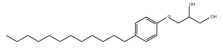 1,2-Propanediol, 3-(4-dodecylphenoxy)- Structure