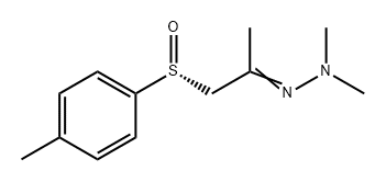 2-Propanone, 1-[(4-methylphenyl)sulfinyl]-, dimethylhydrazone, (R)- (9CI) Structure