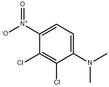 Benzenamine, 2,3-dichloro-N,N-dimethyl-4-nitro-,97203-10-6,结构式