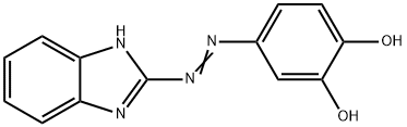 2-(3',4'-dihydroxyphenyl-1-azo)benzimidazole Struktur