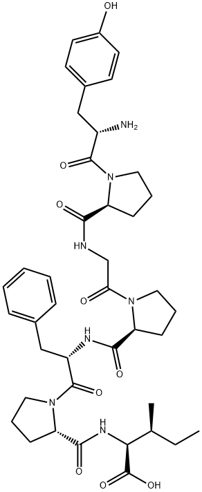 beta-casomorphin I 化学構造式