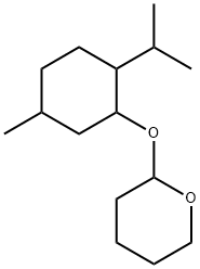 2H-Pyran, tetrahydro-2-[[5-methyl-2-(1-methylethyl)cyclohexyl]oxy]- 化学構造式