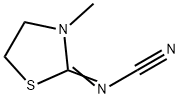 Cyanamide, (3-methyl-2-thiazolidinylidene)- (9CI) Structure