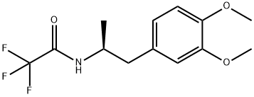 Acetamide, N-[2-(3,4-dimethoxyphenyl)-1-methylethyl]-2,2,2-trifluoro-, (S)- (9CI) Struktur