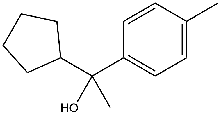 α-Cyclopentyl-α,4-dimethylbenzenemethanol Structure