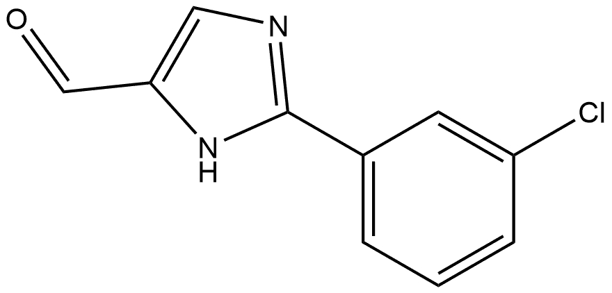 2-(3-Chlorophenyl)-1H-imidazole-5-carboxaldehyde Struktur