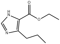 1H-Imidazole-5-carboxylic acid, 4-propyl-, ethyl ester 化学構造式