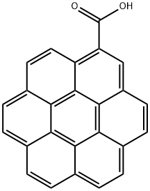 Coronene-1-carboxylic acid 化学構造式