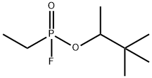 Phosphonofluoridic acid, P-ethyl-, 1,2,2-trimethylpropyl ester Struktur