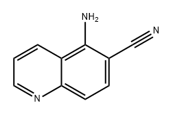 6-Quinolinecarbonitrile, 5-amino- 化学構造式