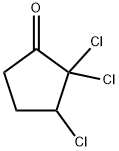 Cyclopentanone, 2,2,3-trichloro- Structure