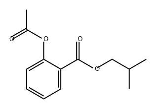 2-乙酰氧基苯甲酸异丁酯,98092-25-2,结构式