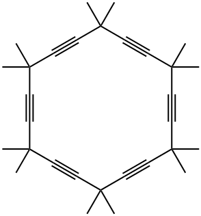 Dodecamethyl-[6]pericyclyne Struktur