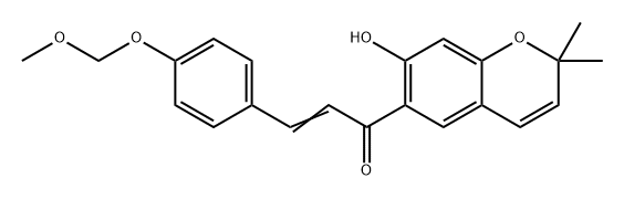 2-Propen-1-one, 1-(7-hydroxy-2,2-dimethyl-2H-1-benzopyran-6-yl)-3-[4-(methoxymethoxy)phenyl]-|