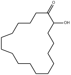 Cycloheptadecanone, 2-hydroxy- Structure