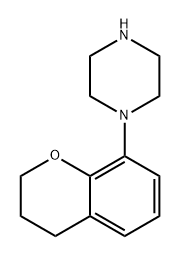 Piperazine, 1-(3,4-dihydro-2H-1-benzopyran-8-yl)- 结构式