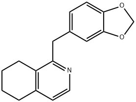 1-(Benzo[d][1,3]dioxol-5-ylmethyl)-5,6,7,8-tetrahydroisoquinoline 结构式