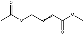 2-Butenoic acid, 4-(acetyloxy)-, methyl ester 化学構造式