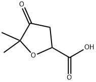 5,5-二甲基-4-氧代四氢呋喃-2-羧酸 结构式