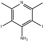 4-Pyridinamine, 3,5-diiodo-2,6-dimethyl- Struktur