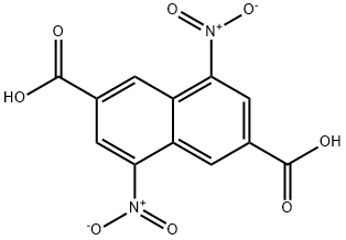 2,6-Naphthalenedicarboxylic acid, 4,8-dinitro- Structure